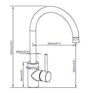 HOMELODY Rubinetto Cucina 2 Funzioni Girevole a 360 ° per Cucina... - Ilgrandebazar