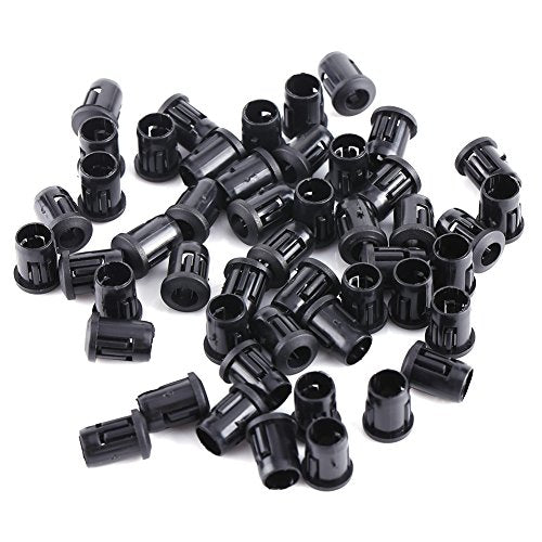 50Pz Supporto in Plastica Nera del Diodo 3mm 5mm 8mm 10mm LED - Ilgrandebazar