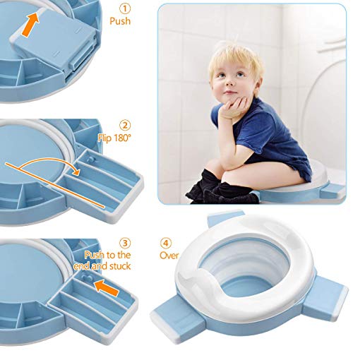 Vasino Portatile da Viaggio Sedile per Bambini 3-in-1 Riduttore Water. –