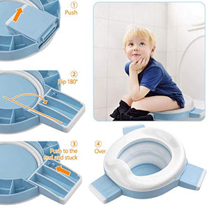 Vasino Portatile da Viaggio Sedile per Bambini 3-in-1 Riduttore Water...