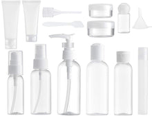 Carica l&#39;immagine nel visualizzatore di Gallery, MYLL 14 Pezz Bottigliette da Viaggio Set per Aereo (Max.100ml), Bianca - Ilgrandebazar