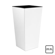 Carica l&#39;immagine nel visualizzatore di Gallery, Prosper Plast Vaso da Fiori Urbi in plastica con 26.5x26.5x50 cm, White - Ilgrandebazar