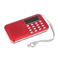 Carica l&#39;immagine nel visualizzatore di Gallery, docooler Mini FM Portatile Radio Altoparlanti con Display LCD Supporto Rosso