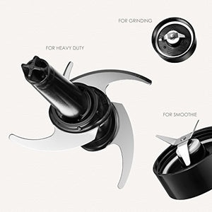 Frullatore, Deik Frullatore Tritatutto Multifunzione 5 In 1 con 3 Senza BPA... - Ilgrandebazar