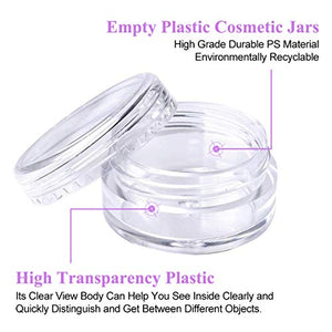 50 Pezzi Contenitori Cosmetici, Contenitore Cosmetico Barattoli Plastica...