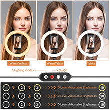 Carica l&#39;immagine nel visualizzatore di Gallery, UPhitnis Luce per selfie da 10&quot;con supporto treppiede e 10&quot;COMBINATION