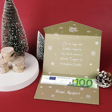 Carica l'immagine nel visualizzatore di Gallery, GEBETTER 2pz Biglietti Portasoldi Natale, Porta Soldi Buon Natale Biglietti Auguri Portasoldi Regalo Natale, 11×16cm