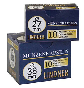 Capsule per monete 27,5 mm (10 pezzi) [Lindner 2250275], Polistirene qualità... - Ilgrandebazar