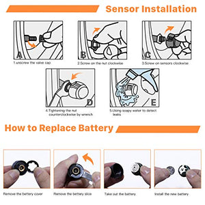 TPMS Sistema di Monitoraggio Della Pressione dei Pneumatici Wireless Senza... - Ilgrandebazar