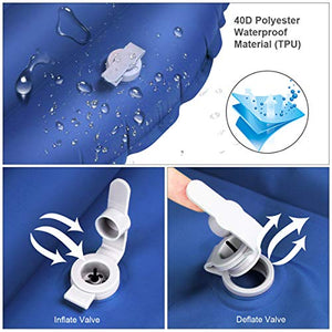 RYACO Materasso da Campeggio Gonfiabile, Lettino Blu Scuro