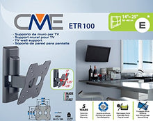 Carica l'immagine nel visualizzatore di Gallery, Meliconi Supporto TV CME ETR 100, Inclinabile, per Tv fino a max 25’’, Vesa...