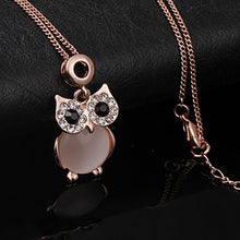 Carica l'immagine nel visualizzatore di Gallery, ATEIELLI®"Gufo Fortunato" Collana da Donna con Pendente in Opale e Cristalli... - Ilgrandebazar