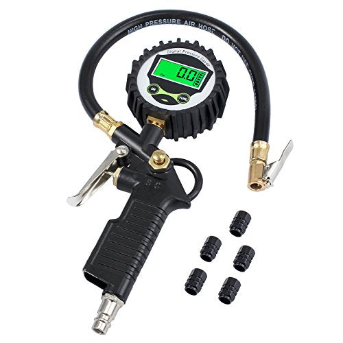 Neoteck 200PSI Manometro Pressione Pneumatici Digitale Gonfiatore...