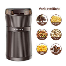 Carica l&#39;immagine nel visualizzatore di Gallery, Macinacaffè Elettrico con Lama 200W lame in acciaio inossidabile Macina...