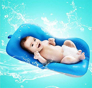Moonvvin - Materassino galleggiante per il bagno del neonato, materassino blu