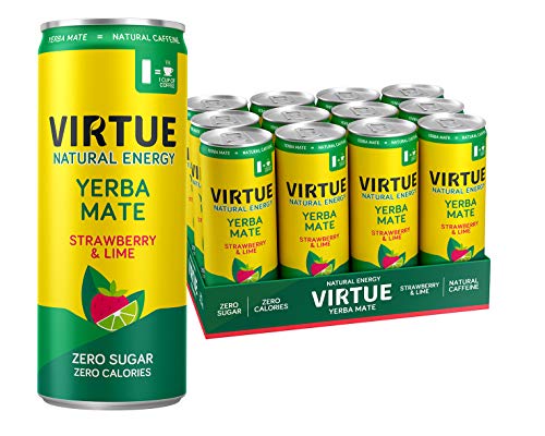 VIRTUE Yerba Mate - Natural Energy Drink - Zero Sugar, Calories...