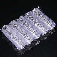 Carica l&#39;immagine nel visualizzatore di Gallery, Hicarer 25 mm Capsule di Monete Trasparente Rotondo Portamonete in Plastica... - Ilgrandebazar