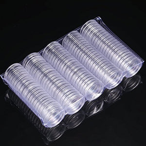 Hicarer 25 mm Capsule di Monete Trasparente Rotondo Portamonete in Plastica... - Ilgrandebazar