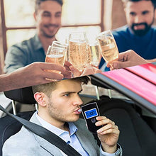 Carica l'immagine nel visualizzatore di Gallery, Flyhood Etilometro, Portatile Professionale Digitale Alcool Test con Schermo LCD Display e Precisione Sensore Semiconduttore, Incluir 16 Boccagli