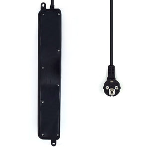 Ewent EW3924 Multipresa, Ciabatta 6 prese bipasso ITA /Schuko, Nero - Ilgrandebazar