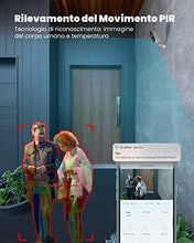 Carica l'immagine nel visualizzatore di Gallery, ieGeek 2K Telecamera Wi-Fi Interno / Esterno Batteria Senza Fili, Videocamera Sorveglianza con Visione Notturna a Colori, Allarme con Rilevamento del Movimento, Sirena, IP65, Audio a 2 Vie, SD/Cloud