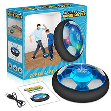 Carica l&#39;immagine nel visualizzatore di Gallery, Baztoy Pallone Calcio Fluttuante, Giocattoli Bambini Palla Ricaricabile da Casa con Luci LED Hover Soccer Ball Interno Compleanno Natale Regali per Ragazzi Ragazze Giochi Bimbi 3 4 5 6 7 8 9 10 Anni