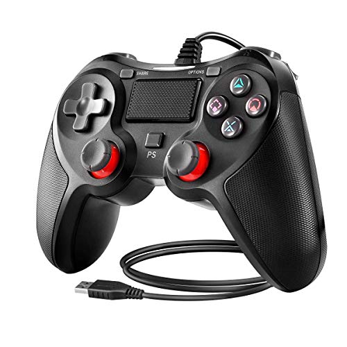 BuFan PS4 Controller, USB Joystick a Doppia Vibrazione Shock con 1,5 M USB...