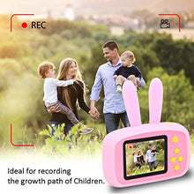 Carica l&#39;immagine nel visualizzatore di Gallery, PUZ Toy Giocattoli Bambina 3-6 Anni Macchina Fotografica Bambini HD pink