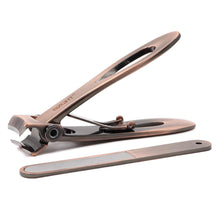 Carica l'immagine nel visualizzatore di Gallery, SZQHT, tagliaunghie con apertura a mascella ultra larga, tagliaunghie per unghie spesse per manicure incarnita, kit pedicure, uomini e donne (bronzo)