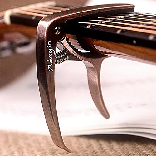 Adagio, capotasto Pro deluxe per chitarra acustica ed elettrica con sgancio... - Ilgrandebazar