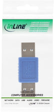 Carica l'immagine nel visualizzatore di Gallery, InLine 22133 Adattatore USB 3 Type-A Maschio a USB 3 Type-A Maschio, Nero