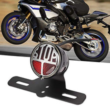 Carica l'immagine nel visualizzatore di Gallery, Qiilu - Fanale posteriore universale a LED per moto, stile vintage, con...