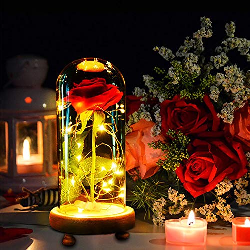 MMTX San Valentino Regalo La Bellezza e la Bestia Rose, Festa della Mamma... - Ilgrandebazar