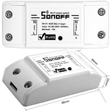 Carica l&#39;immagine nel visualizzatore di Gallery, ANRIS Sonoff Basic WiFi Interruttore 03-Sonoff+Custodia impermeabile IP66 - Ilgrandebazar
