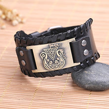 Carica l'immagine nel visualizzatore di Gallery, fishhook Norse Viking Nave Pirata Dragon Nodo Celtico Antique Bronze,black