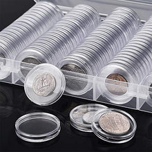 Carica l&#39;immagine nel visualizzatore di Gallery, Gobesty Moneta Capsule, 100 pezzi Capsule per monete Contenitore monete... - Ilgrandebazar