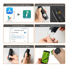 Carica l&#39;immagine nel visualizzatore di Gallery, SKYBASIC Microscopio Digitale WiFi, Tascabile Fotocamera USB Nero