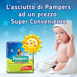 Pampers Sole e Luna Pannolini Midi, Taglia 3 (4-9 kg), 3 (120 Unità)