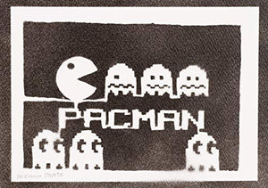 Poster Pac-Man Arcade Handmade Graffiti Street Art - Artwork