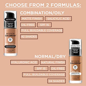 Revlon Fondotinta Colorstay per Pelli Miste/Grasse, 150, 30 ml Buff - Ilgrandebazar