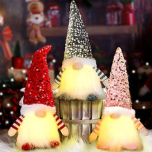 Carica l'immagine nel visualizzatore di Gallery, MOYKSRR Gnomi Natalizi Set di 3, Elfo Babbo Natale Peluche, Gnomo di Natale Decorazioni Natalizie, Gnomo Natale con LED, Decorazione Natalizia Casa per Albero Natale Tavolo Camino
