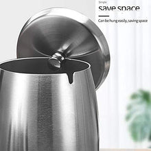 Carica l'immagine nel visualizzatore di Gallery, AMAYGA Grande Posacenere in Acciaio Inox con Coperchio,posacenere a Prova di...