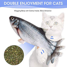 Carica l&#39;immagine nel visualizzatore di Gallery, LIUMY Catnip Giocattoli per Gatti, Elettrici Pesci,gioco...