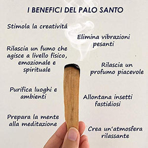Legnetti Palo Santo varietà Popular Suyo - Raccolti in Modo Etico e 80 Gr