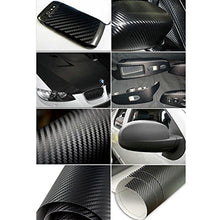 Carica l'immagine nel visualizzatore di Gallery, Anpro 2 Rotoli Pellicola Adesiva 3D Carbonio/Rivestimento Adesivo Adesiva Nero per Auto/Car Stickers/Wrapping Auto e Moto/Fai da te/1520mm x 300mm