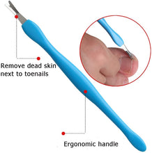Carica l&#39;immagine nel visualizzatore di Gallery, GeekerChip Kit per Strumenti per Pedicure con Coltello in Cuoio per Piedi da Barba,Strisce per Lucidare Unghie Dei Piedi,Forchetta Della Pelle Morta,Tagliaunghie,Pinze Aquila,Coltello per Calli