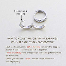 Carica l&#39;immagine nel visualizzatore di Gallery, J.Endéar Orecchini Donna, 925 Argento Cerchio di Zirconia Cubica... - Ilgrandebazar