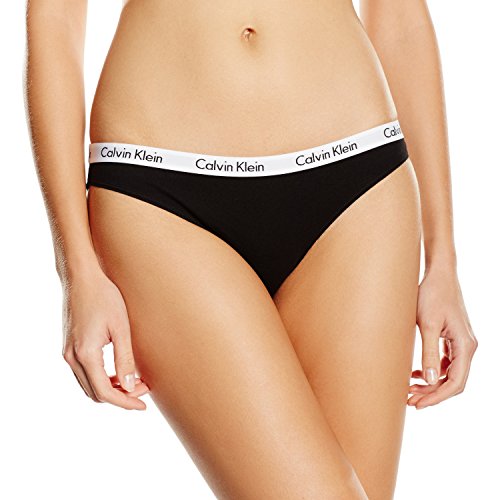 Calvin Klein Carousel Slip Classico Donna M, Nero (Black 001) - Ilgrandebazar