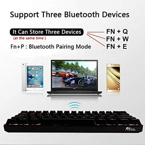 Urchoiceltd RGB Tastiera meccanica, tastiera (nero) interruttore blu