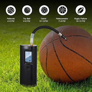Vastar Compressore Portatile, Aria con LCD Display, Banca di Nero - Ilgrandebazar
